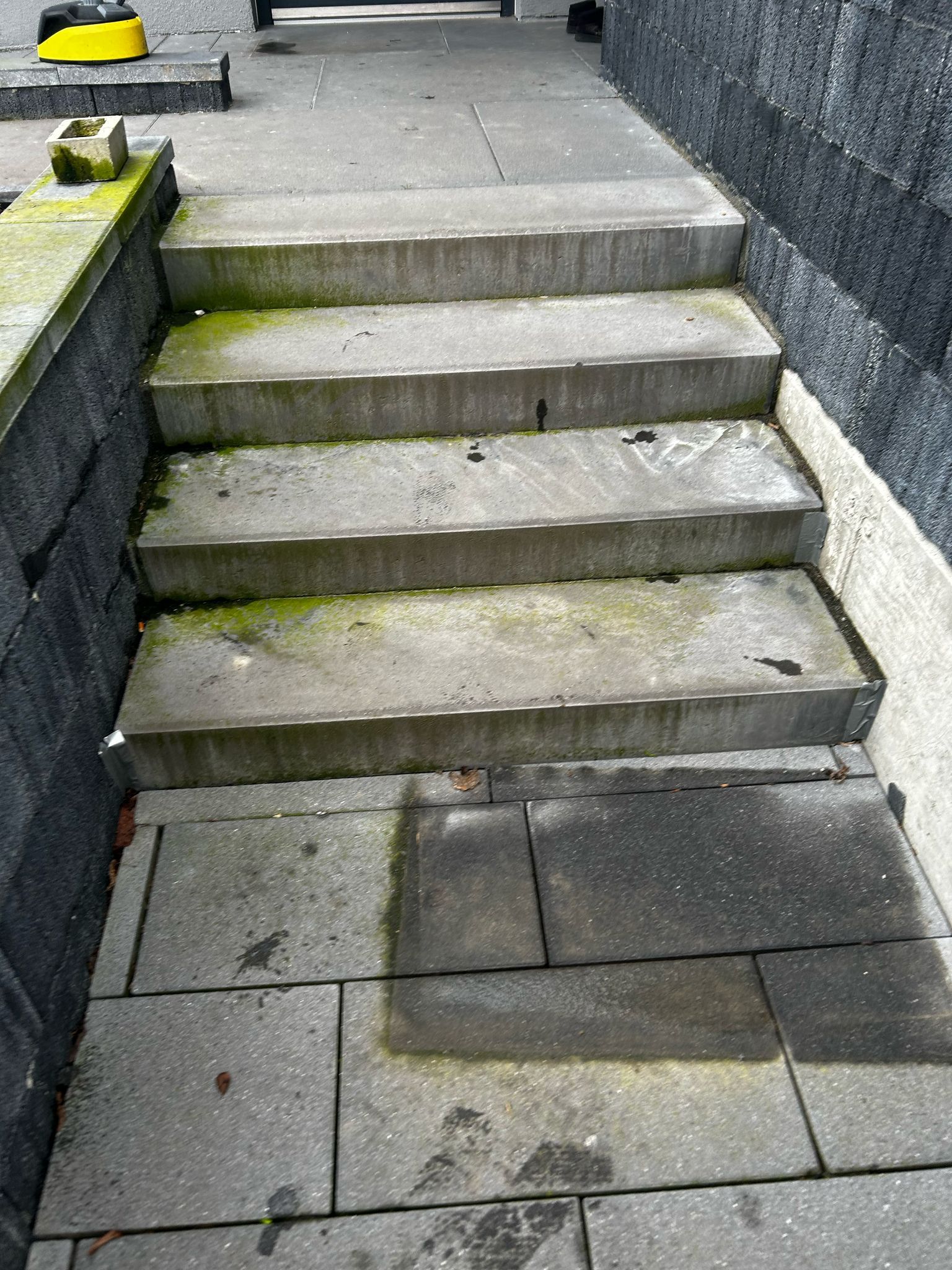 Steinreinigung vorher